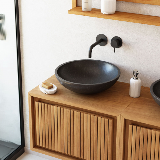 Раковина Kuveni 40X40X11 CM чёрная 4