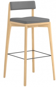 Стул барный Aska 50X50X99 CM серый