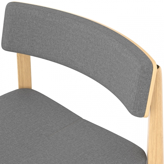 Стул барный Aska 50X50X99 CM серый 3