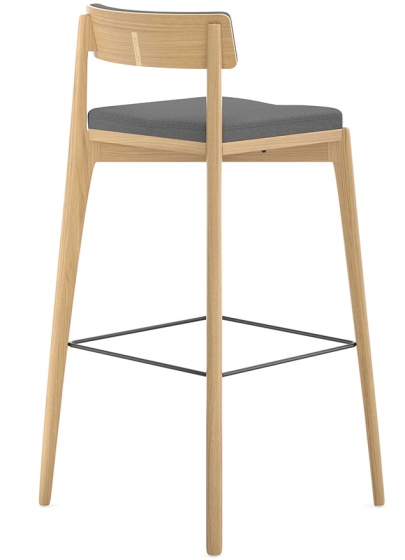 Стул барный Aska 50X50X99 CM серый 6
