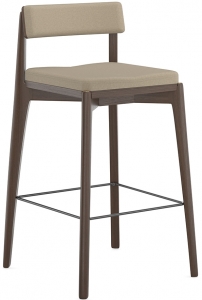 Стул полубарный Aska 49X49X89 CM бежевый