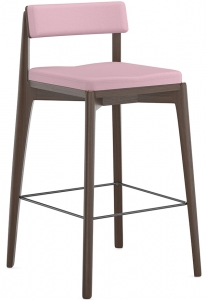 Стул полубарный Aska 49X49X89 CM розовый