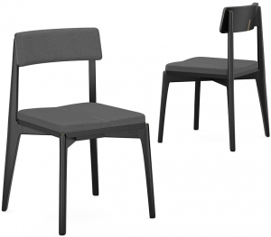 Набор из 2 стульев Aska 53X52X83 / 53X52X83 CM тёмно-серого цвета