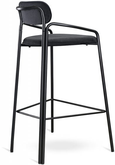 Набор из двух барных стульев Ror 54X61X100 / 54X61X100 CM чёрного цвета 3