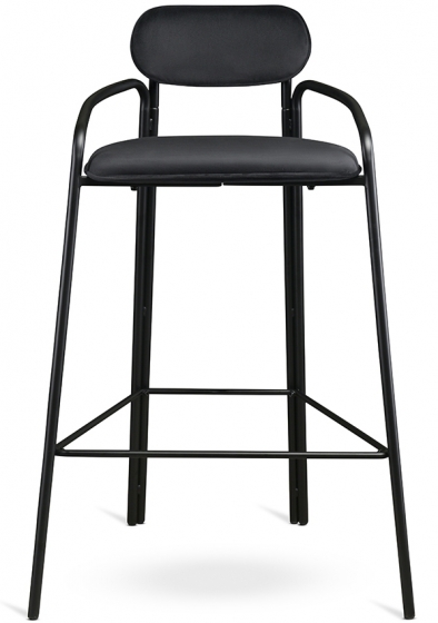 Набор из двух барных стульев Ror 54X61X100 / 54X61X100 CM чёрного цвета 2