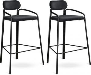 Набор из двух барных стульев Ror 54X61X100 / 54X61X100 CM чёрного цвета