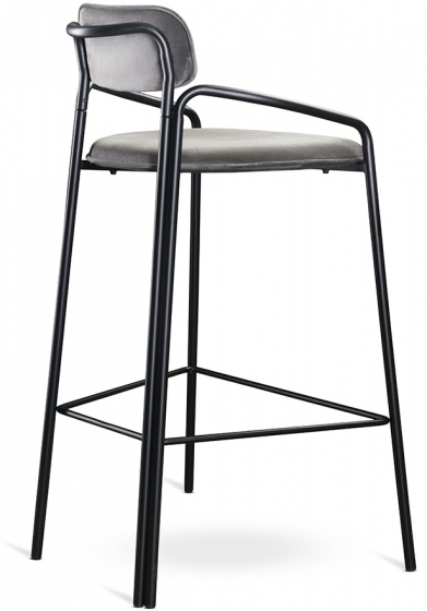 Набор из двух барных стульев Ror 54X61X100 / 54X61X100 CM серого цвета 3