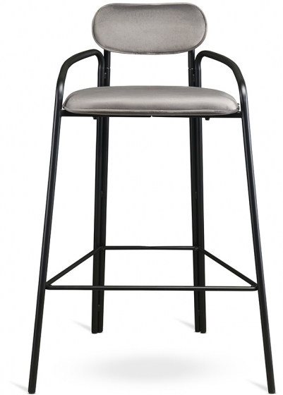Набор из двух барных стульев Ror 54X61X100 / 54X61X100 CM серого цвета 2