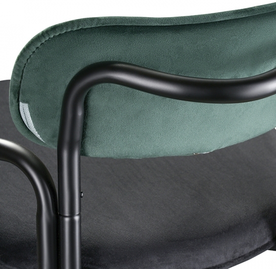 Набор из двух полубарных стульев Ror 53X60X80 / 53X60X80 CM тёмно-зеленого цвета 4