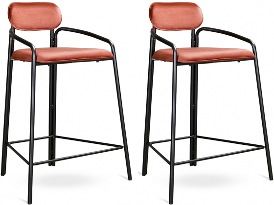 Набор из двух полубарных стульев Ror 53X60X80 / 53X60X80 CM 1
