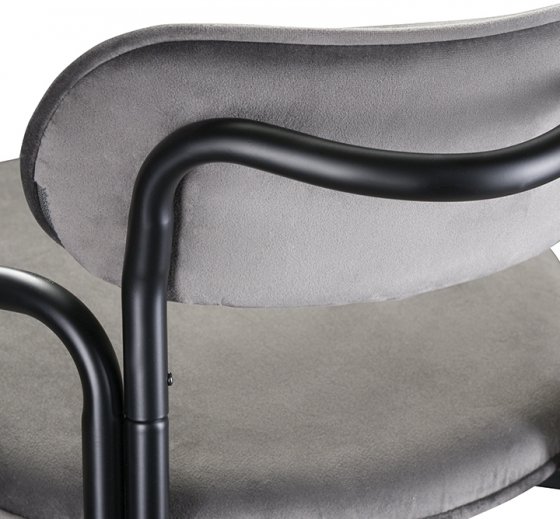 Набор из двух полубарных стульев Ror 53X60X80 / 53X60X80 CM серого цвета 4