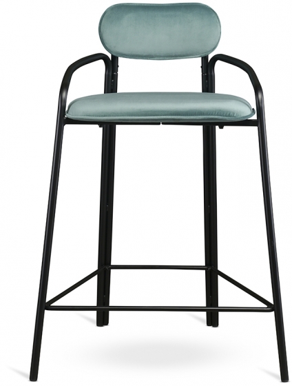 Набор из двух полубарных стульев Ror 53X60X80 / 53X60X80 CM светло-бирюзового цвета 2