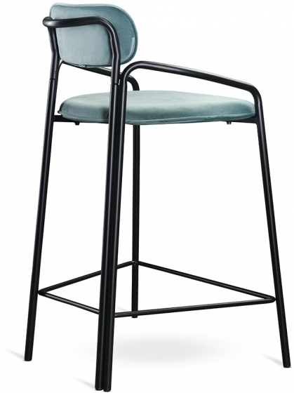 Набор из двух полубарных стульев Ror 53X60X80 / 53X60X80 CM светло-бирюзового цвета 3