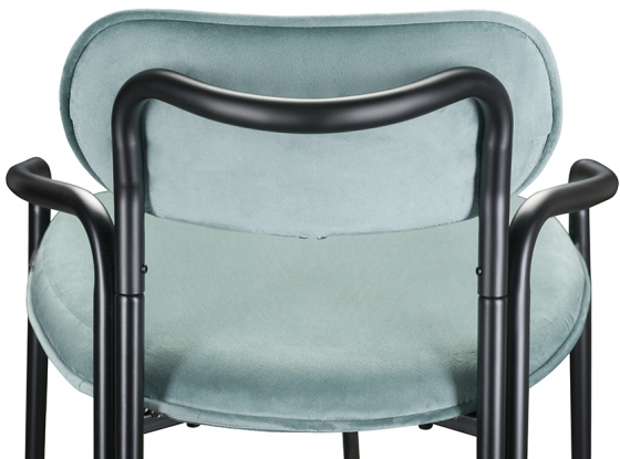Набор из двух полубарных стульев Ror 53X60X80 / 53X60X80 CM светло-бирюзового цвета 5