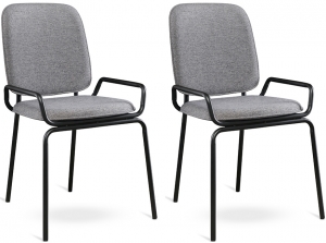 Набор из 2 стульев Ror 50X61X84 / 50X61X84 CM серого цвета