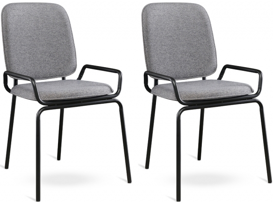 Набор из 2 стульев Ror 50X61X84 / 50X61X84 CM серого цвета 1
