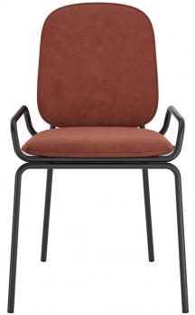 Стул Ror double frame 50X56X82 CM тёмно-красный