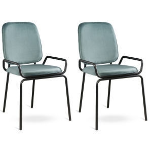 Набор из 2 стульев Ror 50X61X84 / 50X61X84 CM зелёного цвета