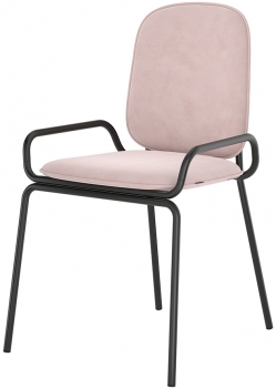 Стул Ror double frame 50X56X82 CM розовый
