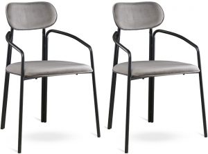 Набор из 2 стульев Ror 50X58X83 / 50X58X83 CM серого цвета
