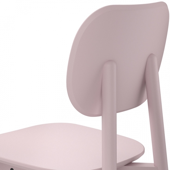 Стул Saga 44X53X88 CM розовый 4