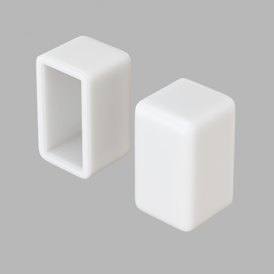 Заглушка для гибкого неона 12х6мм 2