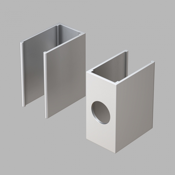 Клипса для гибкого неона 12х6мм, серебро 2