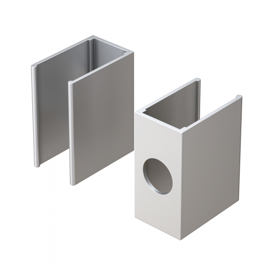 Клипса для гибкого неона 12х6мм, серебро 1