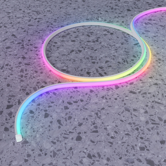 Гибкий неон 5м белый 2