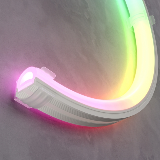 Гибкий неон 5м белый 5