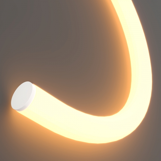 Гибкий неон Круглый 360° Прозрачный 18 мм 2