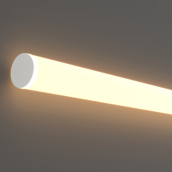 Гибкий неон круглый 360° прозрачный 18 мм 7