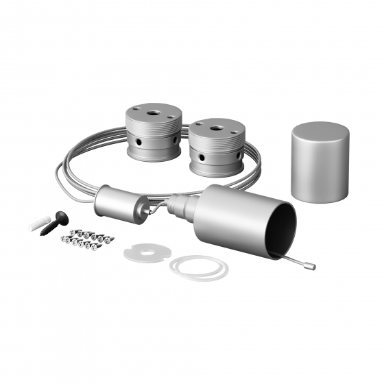 Комплектующие для гибкого неона Круглый 360° Серебро 1