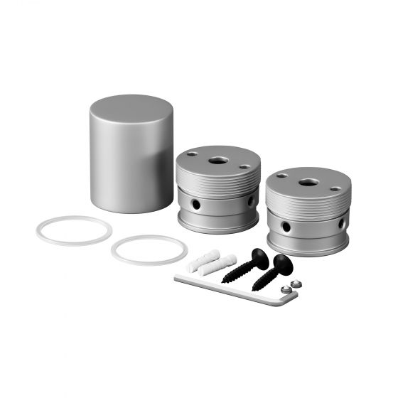 Комплектующие для гибкого неона Серебро Круглый 360° 1