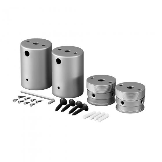 Комплектующие для гибкого неона Круглый 360° Серебро 18мм 1