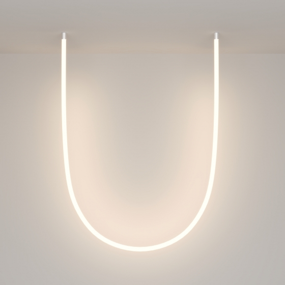 Комплектующие для гибкого неона Круглый 360° Серебро 18мм 3