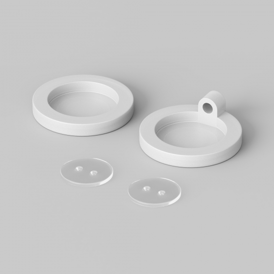 Комплектующие для гибкого неона Круглый 360° белый 2