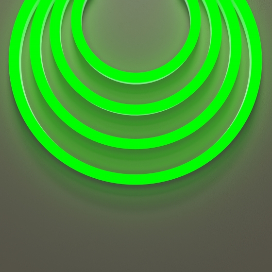 Гибкий неон 220В Белый 50м 4