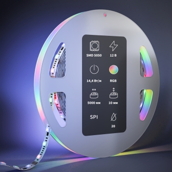 Светодиодная лента Ultra RGB белая 5м