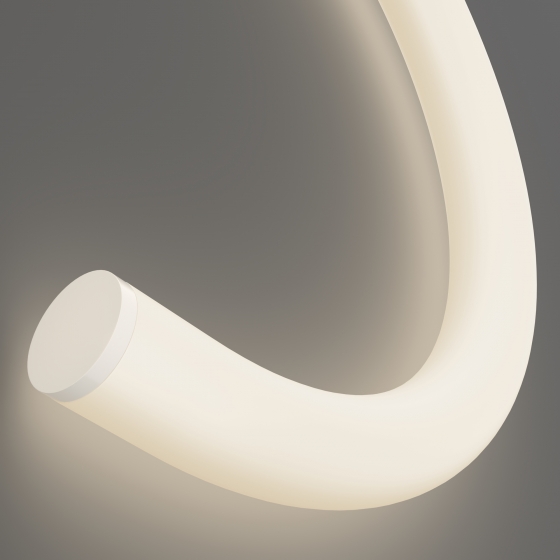 Гибкий неон круглый 360° белый 5