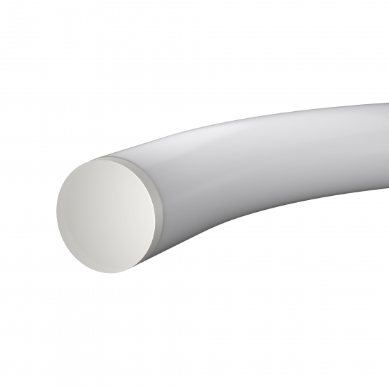 Гибкий неон круглый 360° белый 1