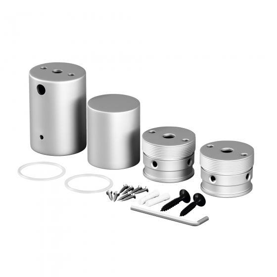 Комплектующие для гибкого неона Круглый 360° Серебро 1