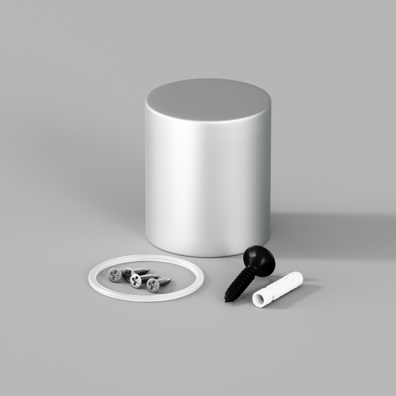 Комплектующие для гибкого неона Серебро Круглый 360° D25 2