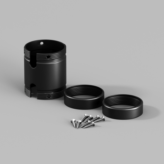 Коннектор соединительный для сращивания круглого неона 360° черный 2