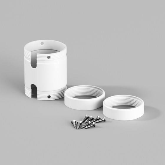 Коннектор соединительный для круглого неона 360° белый 2