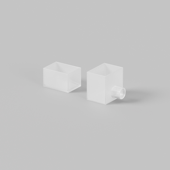 Комплектующие для гибкого неона Заглушки белые 17х12 мм 2