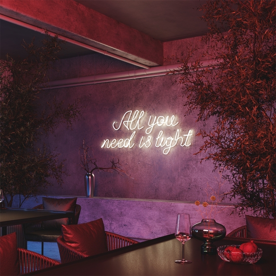 Гибкий неон Изгиб 3D белый 5 м 7