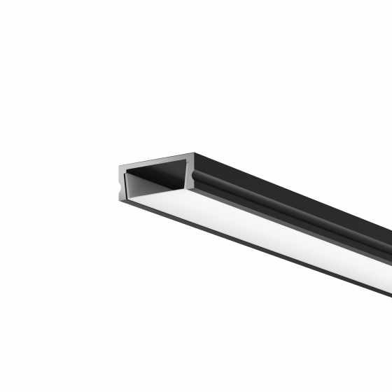 Накладной профиль Алюминиевый профиль черный 15x6 1