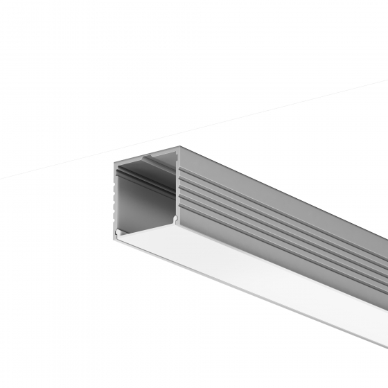 Накладной профиль Алюминиевый профиль Серебро 35x35 1