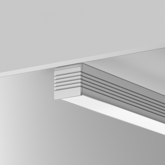 Накладной профиль Алюминиевый профиль Серебро 35x35 3